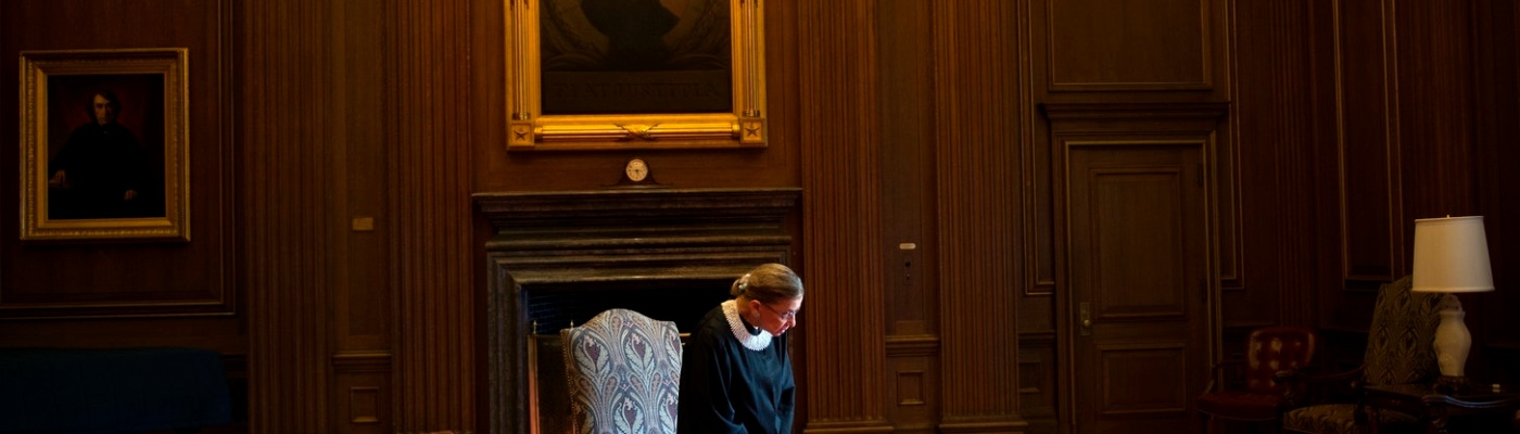 Ruth Bader Ginsberg stands alone in the US Supreme Court